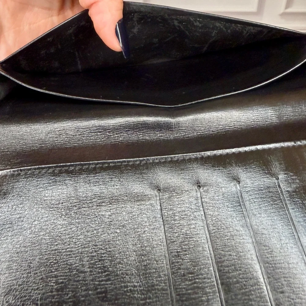 Louis Vuitton Black Epi Leather Long Bifold Wallet | Men’s Classic | Vintage